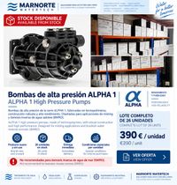 Bombas de alta presión ALPHA 1 - Oferta MARNORTE